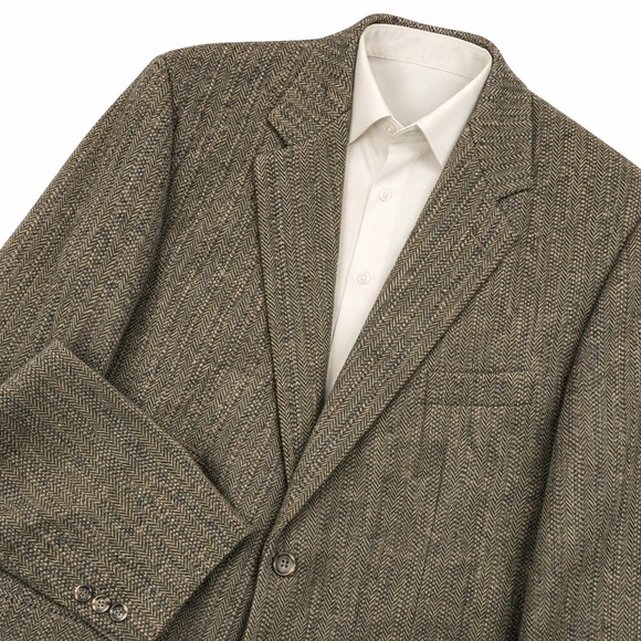 CRICKETEER Other - Vintage 90s Cricketeer Wool Tweed Sport Coat Blazer Men 48R Brown Academia Prep
